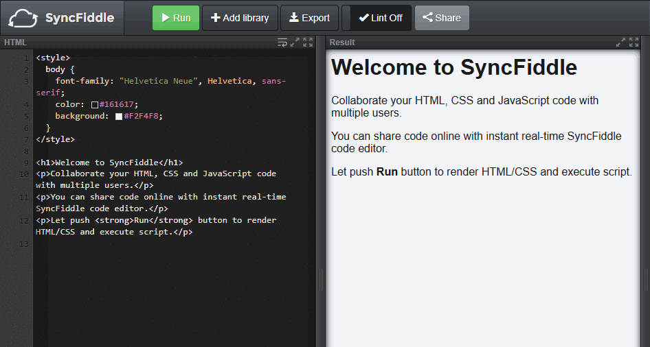 Sharing code via URL in Offline Mode